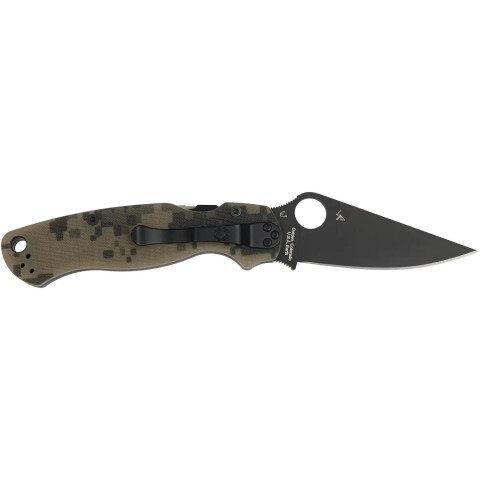 Нож Spyderco Para-Military 2 Black Blade, CPM S45VN, G-10 ц:camo