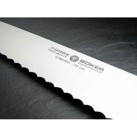 Кованый кухонный нож для хлеба Boker Forge Brotmesser