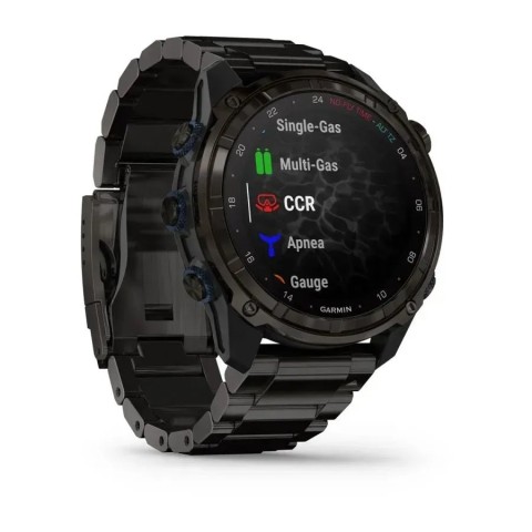 Смарт-годинник Garmin Descent Mk3i (51 мм) карбоново-сірий DLC титановий з DLC титановим ремінцем і Descent T2 Transceiver