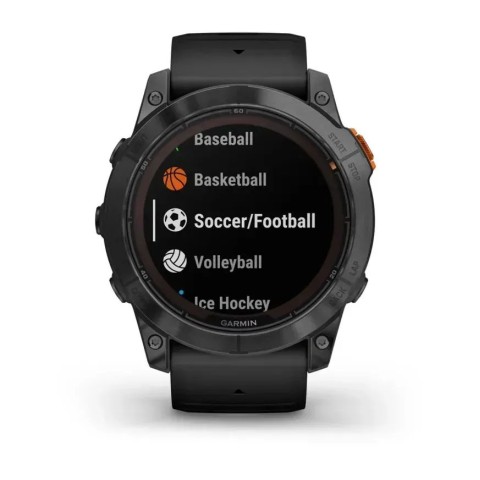 Смарт-часы Garmin fenix 7X Pro Solar Edition сланцево-серые с черным ремешком