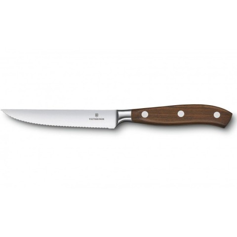 Кухонний ніж Victorinox Grand Maitre Wood Steak Set 2 шт лезо 12см хвил. з дерев. ручкою у подар.упак.