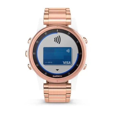 Смарт-годинник Garmin fenix 5S Plus Sapphire з металевим рожево-золотистим браслетом
