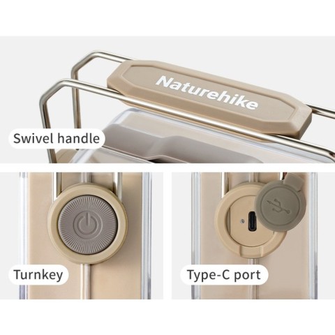 Ліхтар антимоскітний Naturehike CNK2550ZM013, оливковий