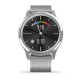 Смарт-часы Garmin vivomove Luxe с серебристыми корпусом и ремешком