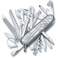 Ніж Victorinox Swisschamp 91мм,31функ,срібл.прозор