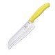 Кухонний ніж Victorinox SwissClassic Santoku лезо 17см ріфл. з жовт. ручкою (блістер)