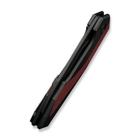 Ніж складаний туристичний Civivi Hypersonic, (9.4 см) 14C28N / Steel & G10 чорно-бордовий
