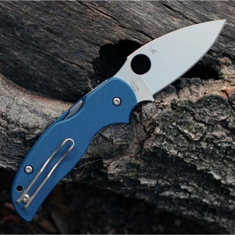 Ніж Spyderco Sage 5, CPM SPY27, G-10 blue