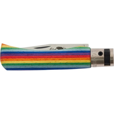 Нож Old Bear Rainbow S, W1.4060 steel, wood handle, rainbow