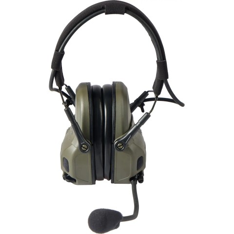 Активные наушники Ops-Core AMP Communication Headset-Connectorized. Верхний держатель. Ranger Green