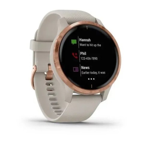 Смарт-годинник Garmin Venu світло-пісочний з рожево-золотистим безелем