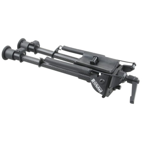 Сошки Vector Optics 230-345 мм Карбонове волокно, підпружинені з ричагом