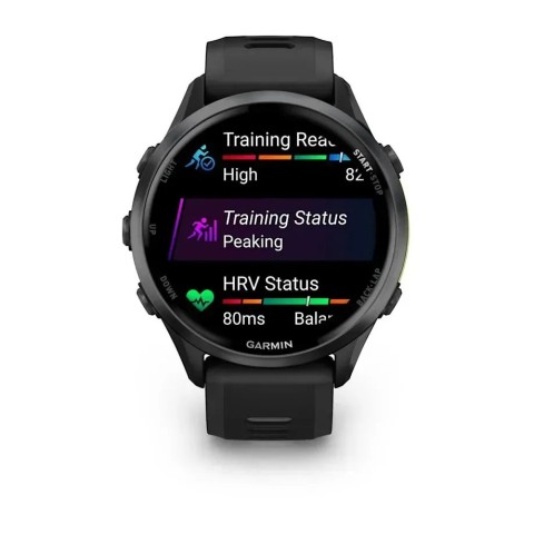Смарт-часы Garmin Forerunner 970 карбоново-серый DLC титан/черный