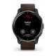 Смарт-часы Garmin Venu 2 Plus графитовые с коричневым кожаным ремешком