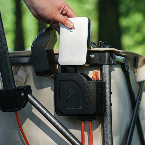 Акумуляторний візок Litheli з двигуном від павербанку (УМБ Litheli Power Bank 20000 mAh, 45 W в комплекті)