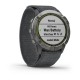 Смарт-годинник Garmin Enduro сталевий з сірим нейлоновим ремінцем UltraFit