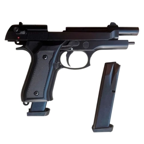 Стартовий пістолет Blow F 92 AUTO + магазин (Black/Black Grips)