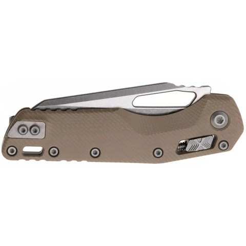 Нож Microtech MSI S/E Fluted G-10 Apocalyptic Partial Serrated ц:tan