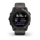 Смарт-годинник Garmin fenix 7X Pro Sapphire Solar Edition карбоново-сірий титановий DLC з титановим вентильованим браслетом