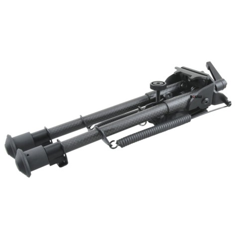 Сошки Vector Optics 230-345 мм Карбонове волокно, підпружинені з ричагом