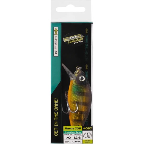 Воблер X-Fish Karas 70F 70mm 12.6g #097 (0.8-1.0m)