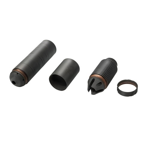 AFTactical S441-NF60 2в1 пбс+пламегас з радіатором, 6 сепараторів, .38 (9мм), 1/2x28 UNEF, AKDAS SA-9 HP