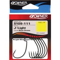 Крючок Owner J-Light 5109 Worm Hook #4 (6 шт/уп)