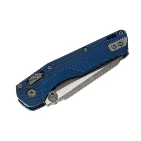 Ніж Microtech MSI Mini Ram-Lok Marfione Select Apoc Fluted Antique blue anodized Ti