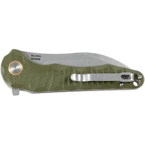 Нож CJRB Mantgrove, G10, ц:green
