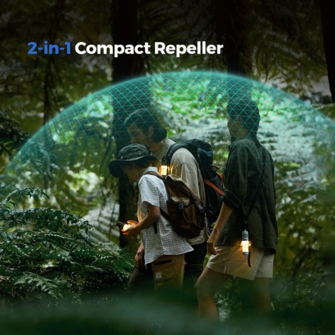 Фумігатор-ліхтар кемпінговий Flextail Tiny Repel S, зелений