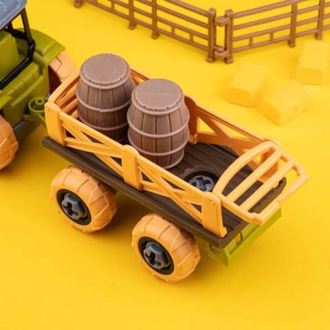 Ігровий набір OTAMANKO Веселий хутір (трактор з причепом, фермер з вівцями і курками) разноцветный