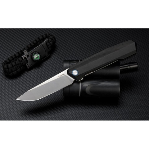 Ніж складаний туристичний Ruike P166-AB, (9.2 см) 14C28N / Aluminum чорний