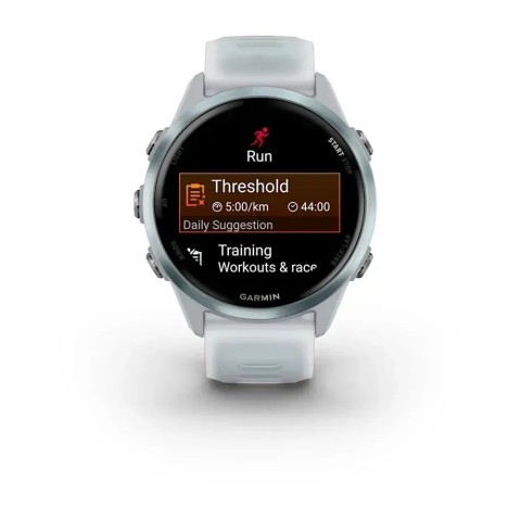 Смарт-годинник Garmin Forerunner 570 (42 мм) блакитний алюміній/білий