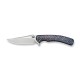 Ніж складаний туристичний Weknife Dracarys, (9.1 см) Böhler M390 / титан 6AL4V полум’яний