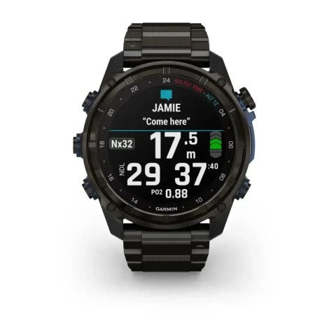 Смарт-часы Garmin Descent Mk3i (51 мм) карбоново-серые DLC титановые с DLC титановым ремешком