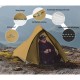 Намет надлегкий двомісний Naturehike Cloud Up Pro CNK2350WS020, коричневий