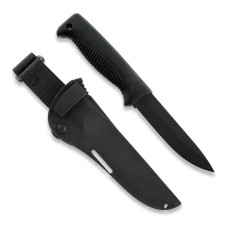 Нож Peltonen M07, покрытие cerakote black, черный, черный композитный чехол