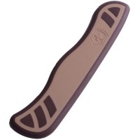 Накладка на ніж Victorinox 111мм beige,brown передня з лого (V+)