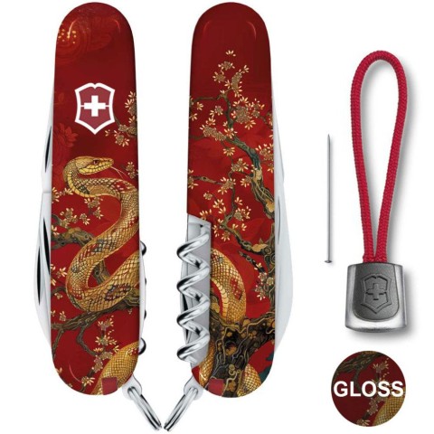 Ніж Victorinox Spartan Zodiac 91мм,13функ ,Золота змія