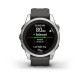 Смарт-годинник Garmin fenix 7S Pro Solar Edition сріблястий з ремінцем графітового кольору