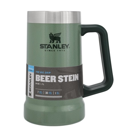 Термокружка пивна Stanley Adventure Stein Hammertone Green 0.7 л