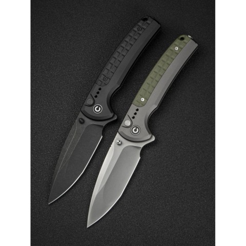 Ніж складаний туристичний Civivi Sentinel Strike II, (9.4 см) Nitro-V / Aluminum & FRN чорний