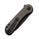 Ніж складаний кишеньковий Civivi Elementum, (7.5 см) D2 / Micarta темно-зелений