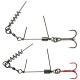 Оснастка Savage Gear SS Corkscrew Stinger 3G 1X #1 16kg Red + BN (2 шт/уп)