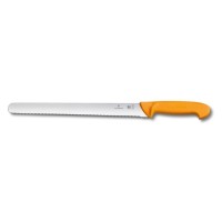 Ніж для нарізання Victorinox SWIBO Larding 30см хвил жовтий 5.8443.30