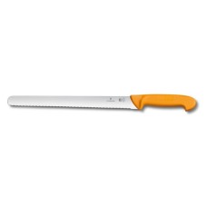 Ніж для нарізання Victorinox SWIBO Larding 30см хвил жовтий 5.8443.30