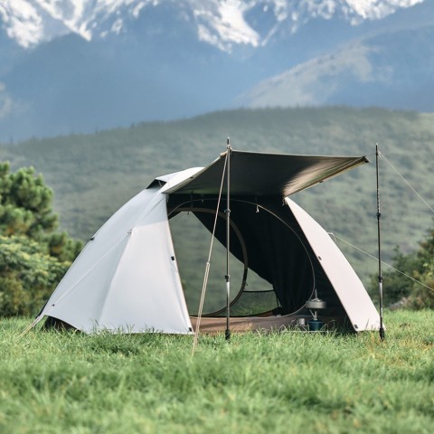 Намет тримісний Naturehike Greek Style CNK2300ZP024 світло-кавовий