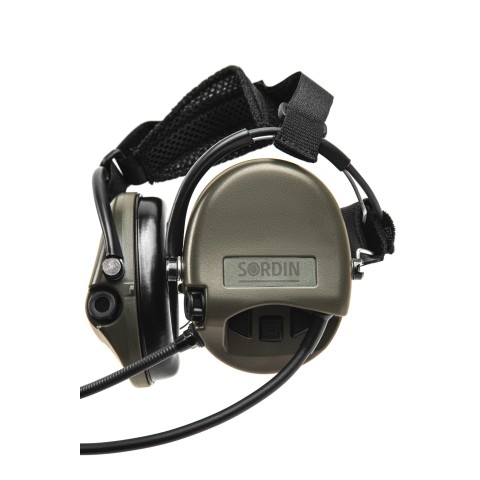 Навушники Sordin Supreme MIL CC Neckband Green PVC 76332-06-S