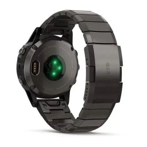 Смарт-часы Garmin fenix 5 Plus Sapphire серые титановые DLC с титановым ремешком