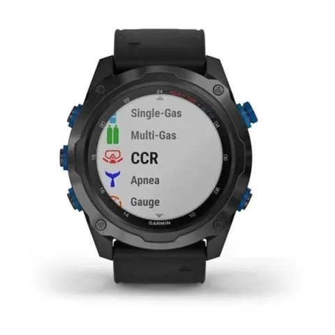 Смарт-годинник Garmin Descent Mk2i титановий сірий DLC з чорним ремінцем